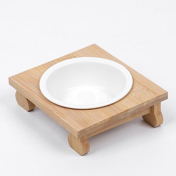 

anti-slip porcelain material feeder for pet dogs products durable bowl large capacity cat bowls & feeders