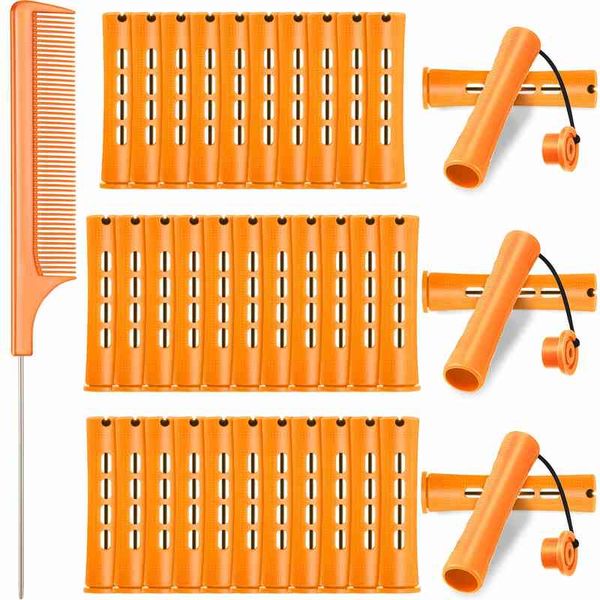 

perm and 30 pieces 6 sizes rollers with cold wave rods curler for women long short hair