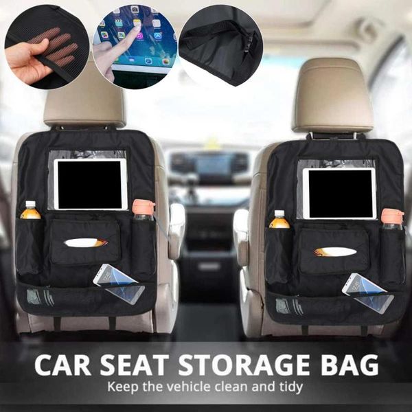 

car organizer 2pcs seat back 4 storage pockets with touch screen tablet holder protector for kids children child accessories