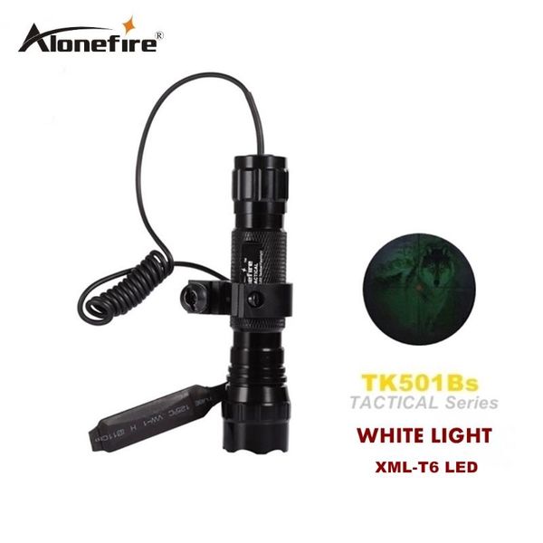 

cree xml t6 led tactical hunting rail weaver rifle torch s gun mount remote switch 18650 rechargeable battery flashlights torches
