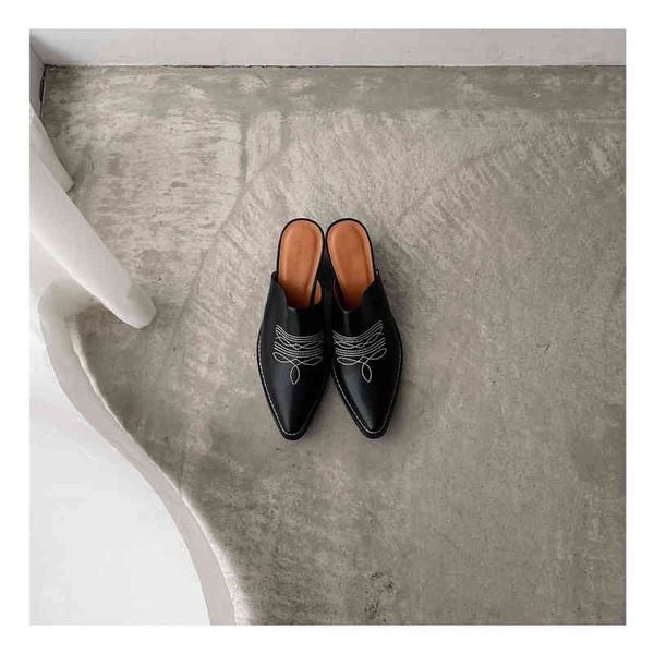

leather slippers rust electric of 2021 yw designerss shoes, Black