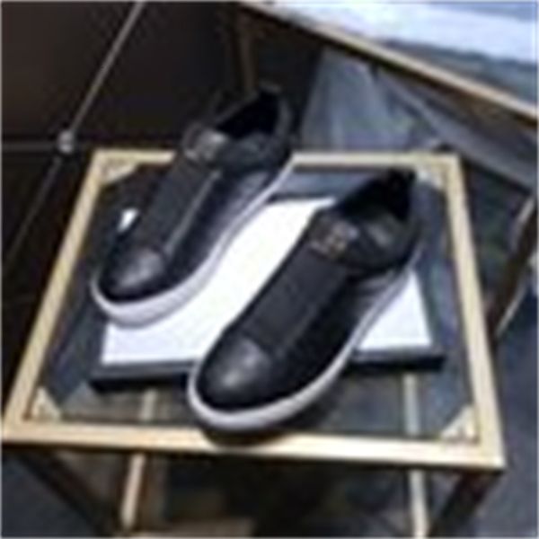 

brand designer luxury h81a men sneakers loafers boots moccasins buckles lace-ups dress shoes, Black