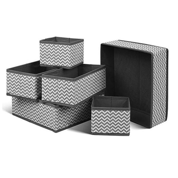 

storage drawers foldable home organizador non-woven scarfs socks bra box wardrobe drawer underwear closet container boxes