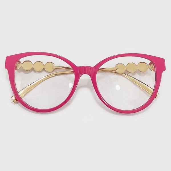 

fashion sunglasses frames 2021 rectangle acetate glasses women man clear retro metal frame design eyewear, Black