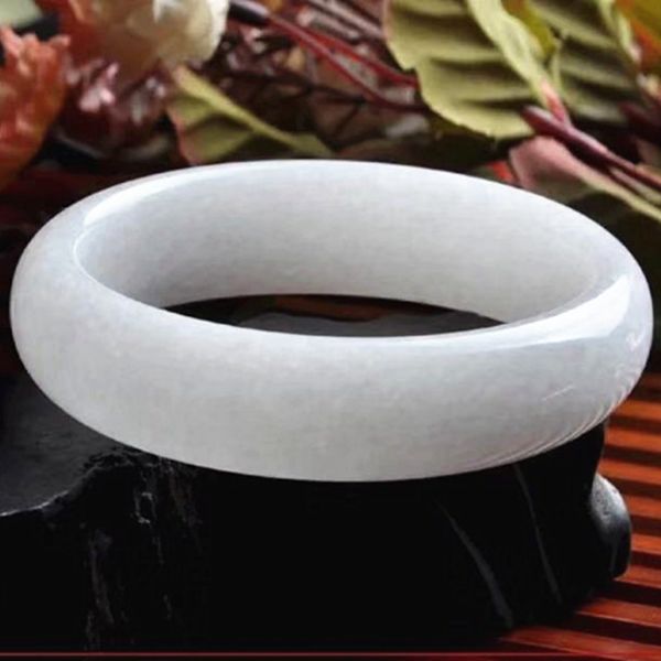 

fashion beautiful lady bangle hand-polished greyish white bangle yu001, Black