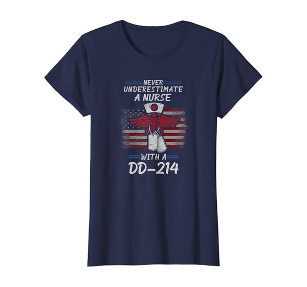 

womens never underestimate a nurse with a dd214, White;black