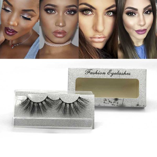 

false eyelashes 1pair25mm mink 100% real long dramatic lashes with glitter silver boxes naturally curls wholesale retail