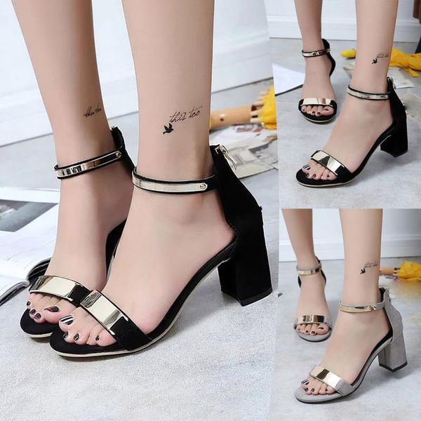 

summer high heels sandals women thick platform shoes woman cross roman ladies gladiator heel pumps white, Black
