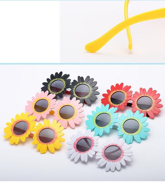 

baby accessories kids sunflower sunglasses boys girls shades black children classic summer outdoor holiday party props gifts caps & hats, Yellow