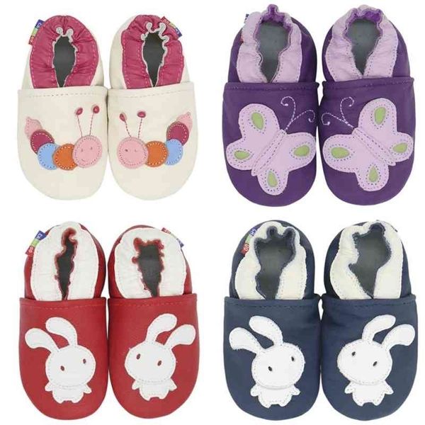 

carozoo kids first walkers baby boy shoes soft leather handmade slippers 210326