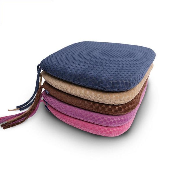 

cushion/decorative pillow memory foam chair seat pad with ties cushions for patio garden living room kitchen dining home washable 45x42x4.5c