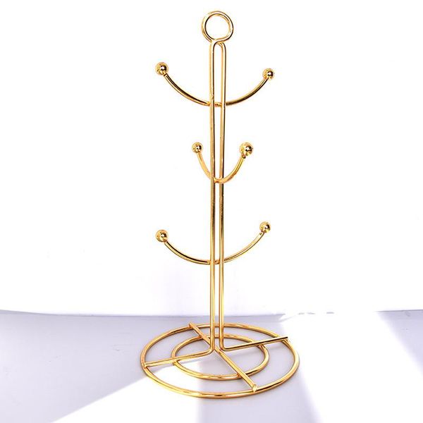 

hooks & rails cute tree shape metal coffee tea cup holder practical mug drying cups storage rack drinkware shelf brackets