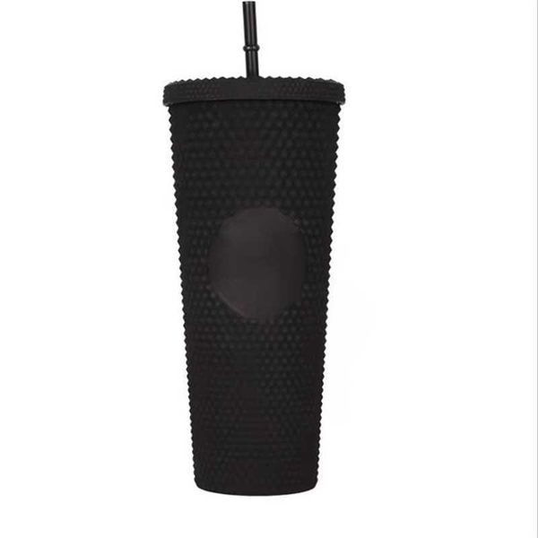 

starbucks double black durian laser straw cup tumblers mermaid plastic cold water coffee cups gift mugkpo6