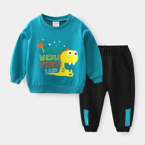 

children clothes sets winter warm baby toddler boys clothing set long sleeves pants kids tracksuit 3 8y, White