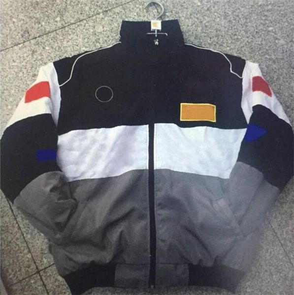 

f1 racing jacket retro locomotive leisure team uniforms full embroidery autumn and winter windproof