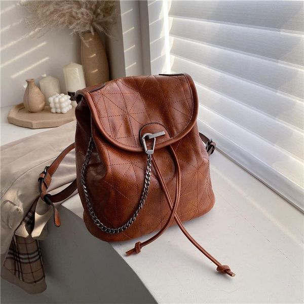 

outdoor bags women handbag backpack 2021 retro winter bag famous designer vintage fashion chain shoulder messenger