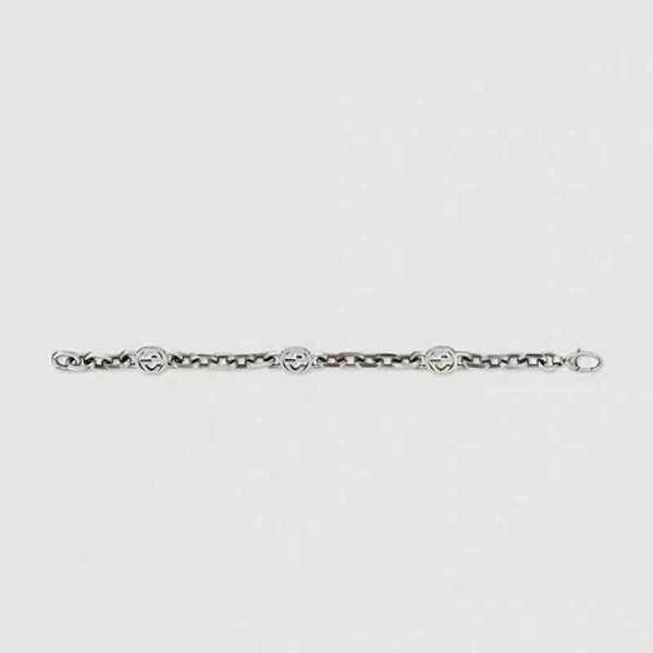 

bracelet couple 925 interlocking old chain for men and women, Golden;silver