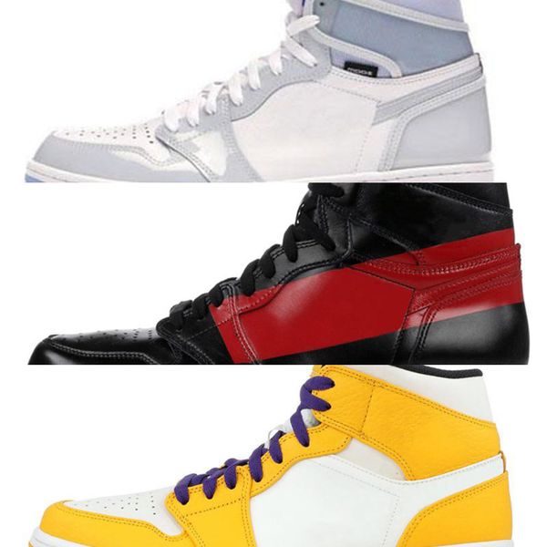 

1 basketball shoes designers sneakers jumpman multi-color grey black purple pink corduroy womens mens og sports with box 36-46 430ju0