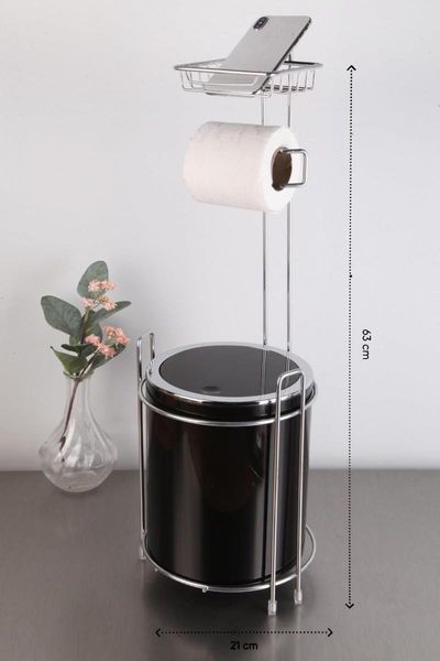

toilet paper holders holder stainless steel tissue mobile phone bathroom roll product and trash bin