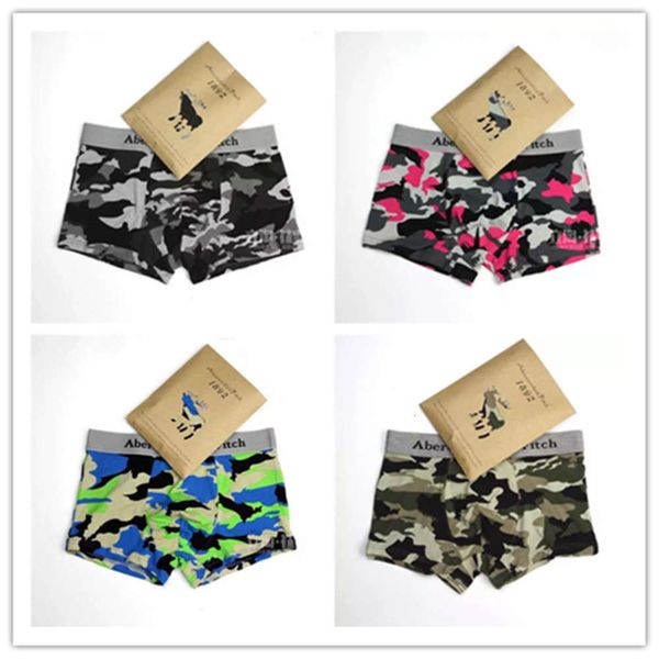 

underwear men's underwear taobao af camouflage cotton flat angle, Black;white