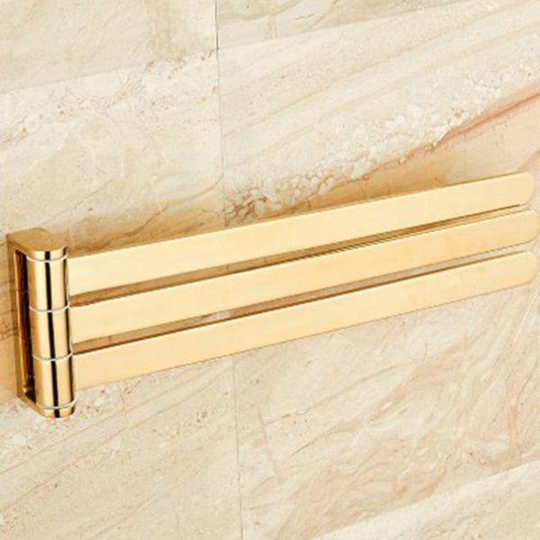 

towel racks swivel bar movable rails bathroom hanging rod creative wall rack 3-bar