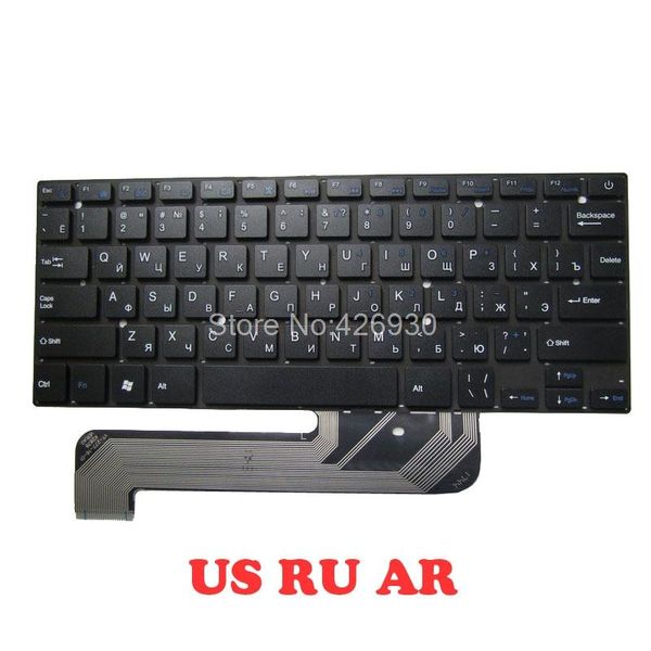 

lapkeyboard for jumper ezbook 2 464 yx-k2000 0280dd 34280b048 g151111 dk-280 english us russian ru arabia ar black no frame keyboards