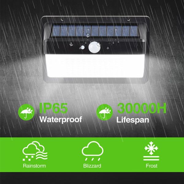 

solar lamps 158 led sunlight waterproof wall light 3 side motion sensor emergency lamp street lighting courtyard garden decor