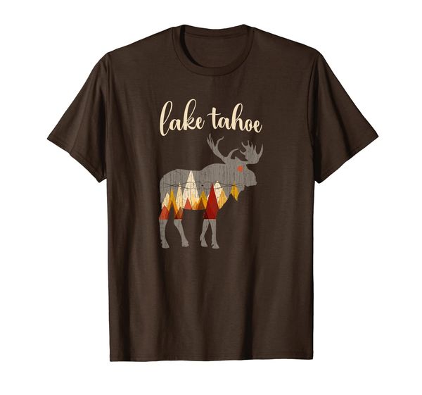 

Vintage Lake Tahoe Shirt Retro Moose Family Vacation Gift T-Shirt, Mainly pictures