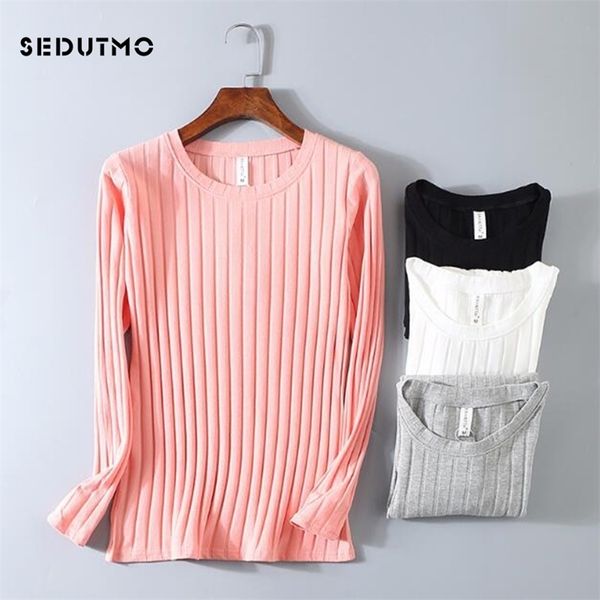 

sedutmo winter sweater women pullovers knitting jumper basic long sleeve slim stretch ed376 211007, White;black