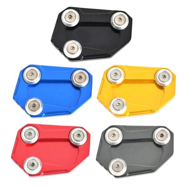 

aluminium cnc kickstand side stand pad base plate blue black red gold titanium for s1000r 2014 2021 pedals