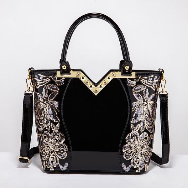 

evening bags compare with similar items mai dini 2021 european and american fashion black shoulder bag hand embroidery bright skin handb