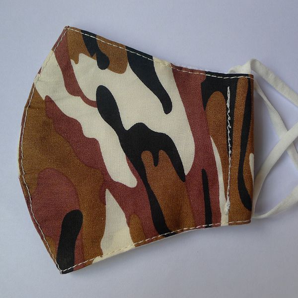 

layer two pure cotton mask fashion washing socket filter camouflage printing