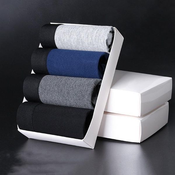 

underpants 4pc/lot boxershorts men boxers male underwear man panties cotton soft short boxer hombre cueca plus size l-3xl, Black;white