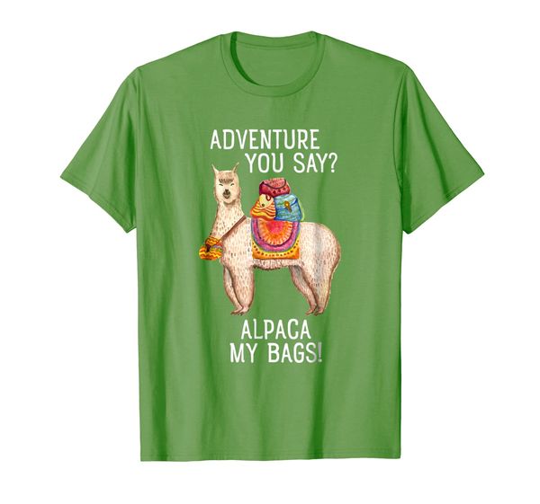 

Adventure I'll Alpaca My Bags Funny Travel T-Shirt, Mainly pictures