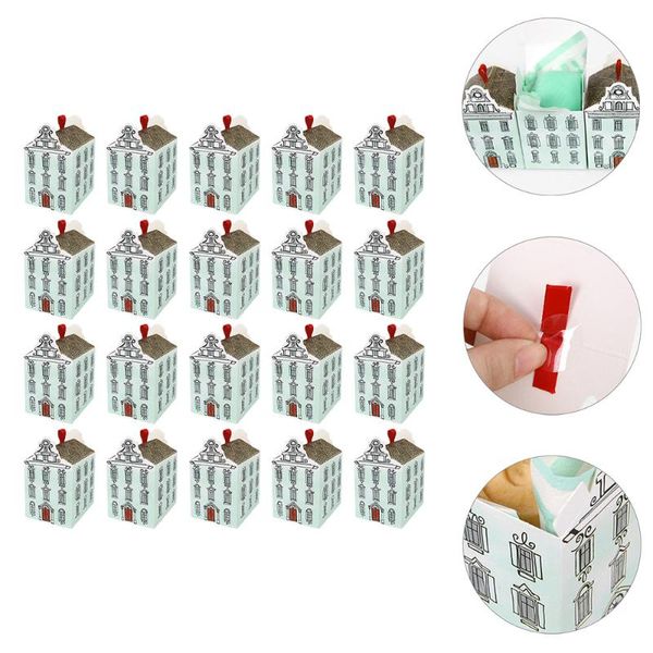 

gift wrap 50pcs wedding candy boxes house shape creative wrapping
