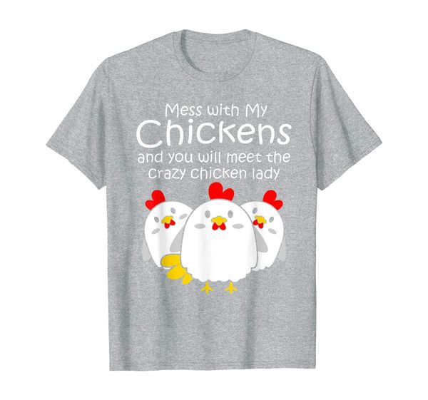 

backyard crazy chicken lady womens farmer gift t-shirt, White;black