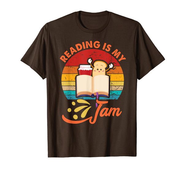 

reading is my jam costume funny bookworm bookaholic gift t-shirt, White;black