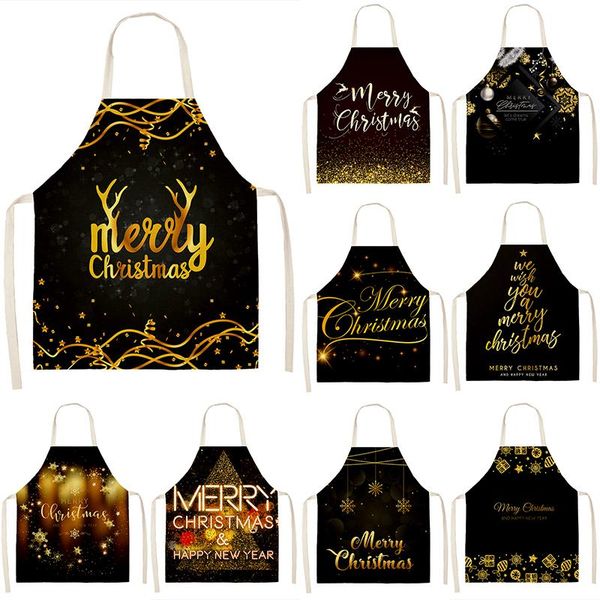 

christmas gift home cooking kitchen apron cotton linen baking accessories female male aprons