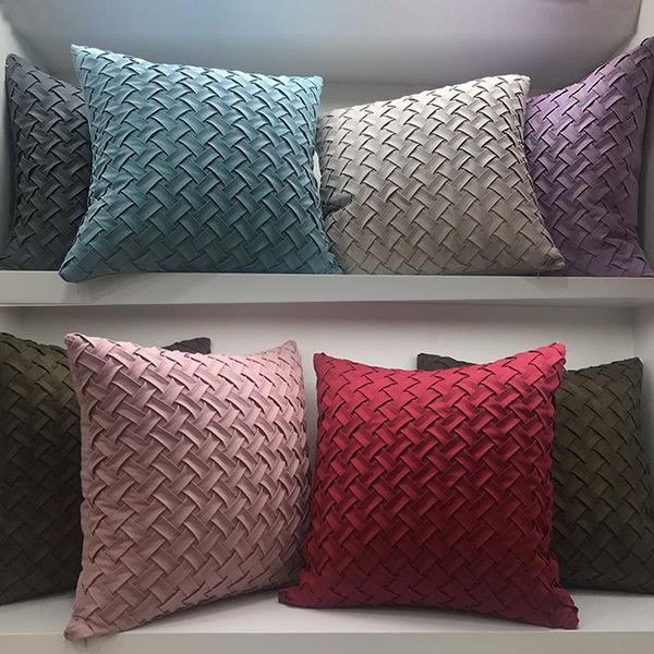 

cushion/decorative pillow nordic suede woven cushion cover decorative pillowcase for sofa chair car home decor