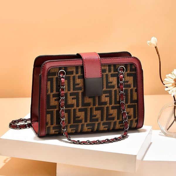 

fashion handbag new fashion single shoulder portable diagonal cross flower women's purse
