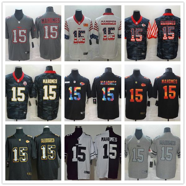 

kansascitychiefsmen patrick mahomes ii crucial catch usa camo 2020 salute to service stitched limited football jersey, Black;red