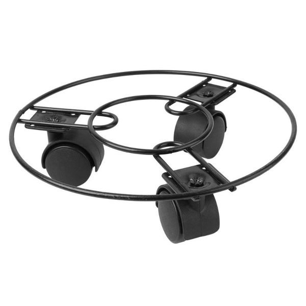 

planters & pots round iron plant stand caddy movable flower pot base tray