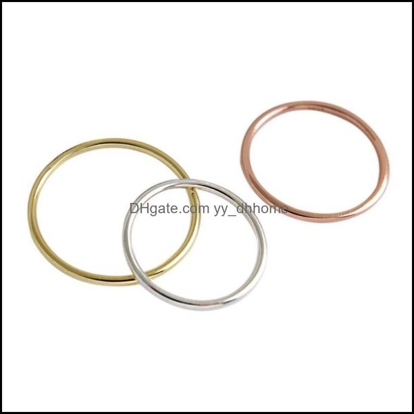 

cluster jewelrycluster rings zemior s925 sterling sier smooth lines thin simplicity ring for women fashion jewelry selling valentines day dr, Golden;silver