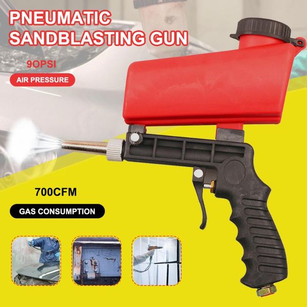 

professional spray guns sand blaster gun kit air handheld washing for all blasting projects, remove paint, stain, rust