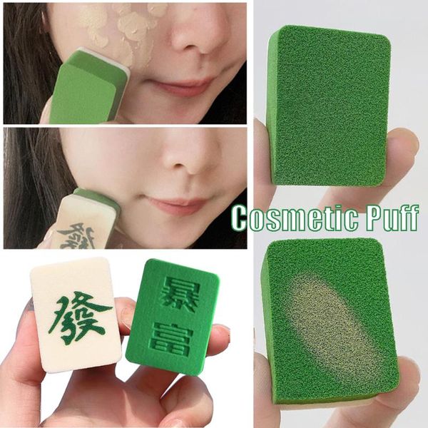 

sponges, applicators & cotton 1pc soft beauty makeup tools wet and dry foundation concealer sponge mahjong cosmetic puff powder