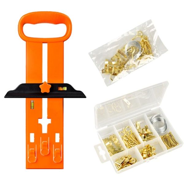 

professional hand tool sets 1 set picture frame hanging hook with level measuring hanger nail