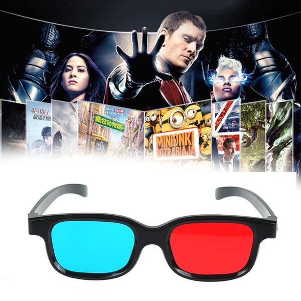 

glasses 1pcs universal red and blue color type 3d tv movie dimensional anaglyph video frame vision dvd game glass