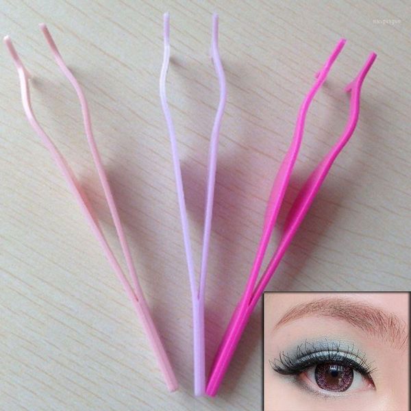 

wholesale- 2 pcs false fake eyelashes clip plastic eye lash eyelash curler applicator beauty makeup cosmetic tool1