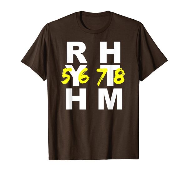 

rhythm and dance music teacher choir conductor class t-shirt, White;black