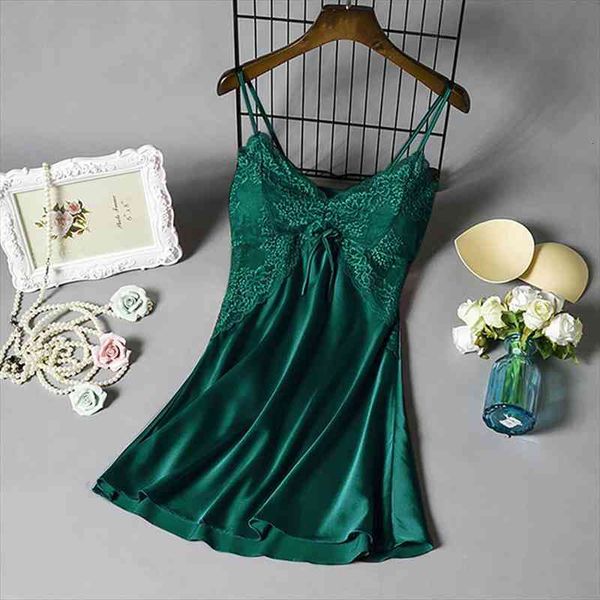 

women nightgown stain sleepwear sleep dress v neck strappy solid nightwear night dress female clothes mujer vestido, Black;red